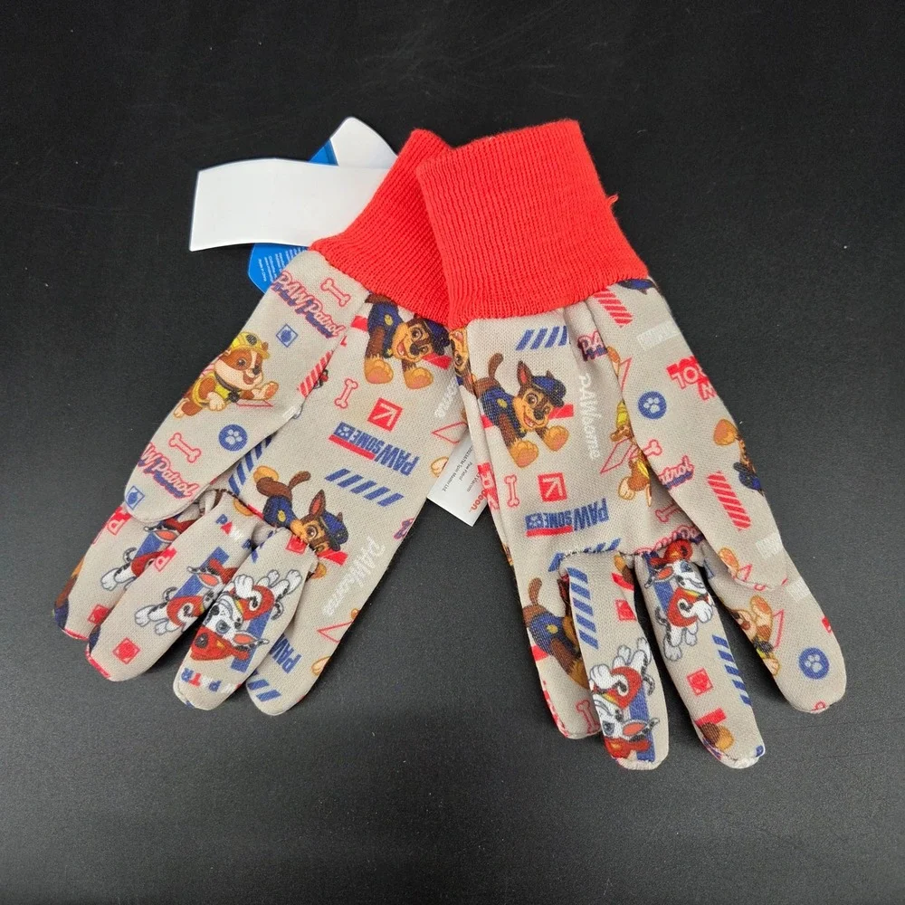 Paw Patrol Toddler Jersey Gloves Tan Red Nickelodeon Chase Marshall PW102TN3 NWT